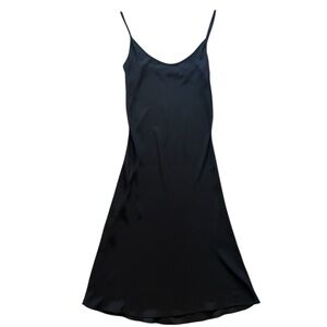 Polo Ralph Lauren Semi Sheer Classic Camisol Black Slip Dress Size 4